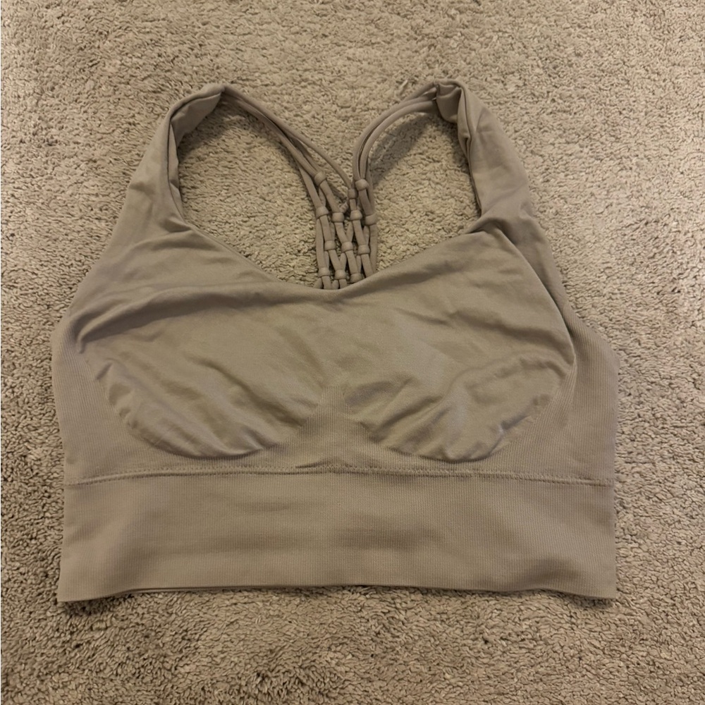 Taupe Halter Bralette